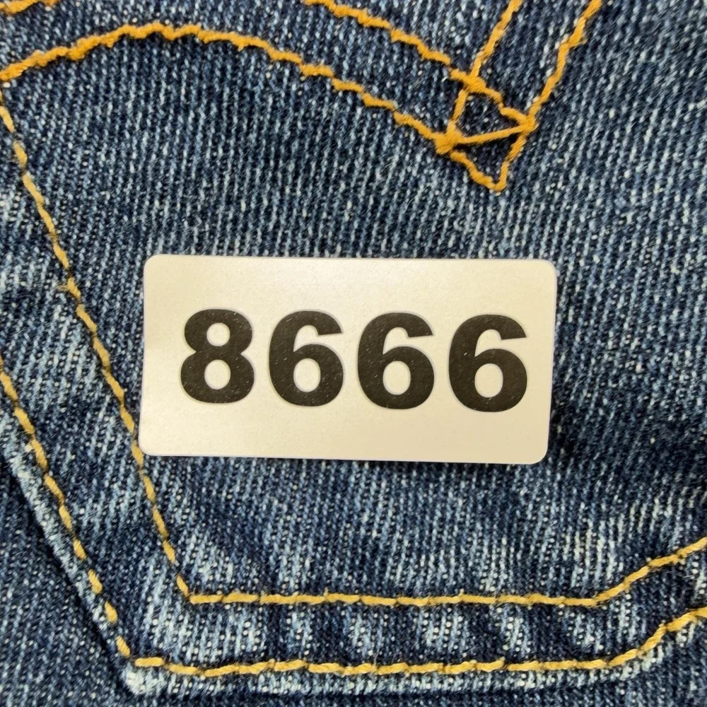 Levi's 505 Shorts Boys 7 Blue Denim Bermuda Regular Fit Zip Fly Summer Casual